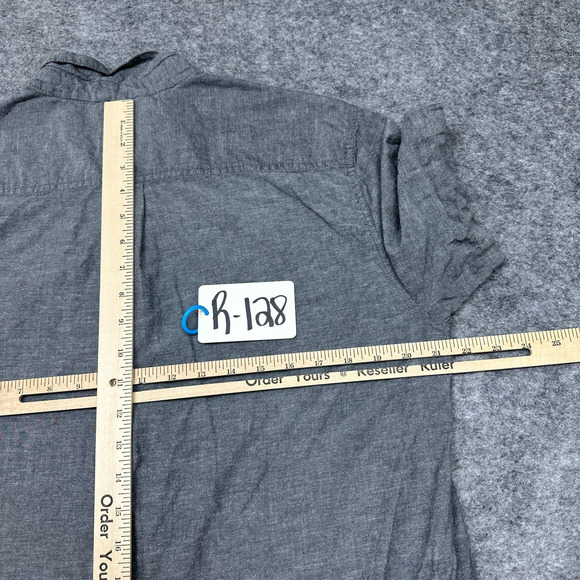 COPY - Roark Gray Short Sleeve Casual Button Down Shirt - Picture 6 of 8